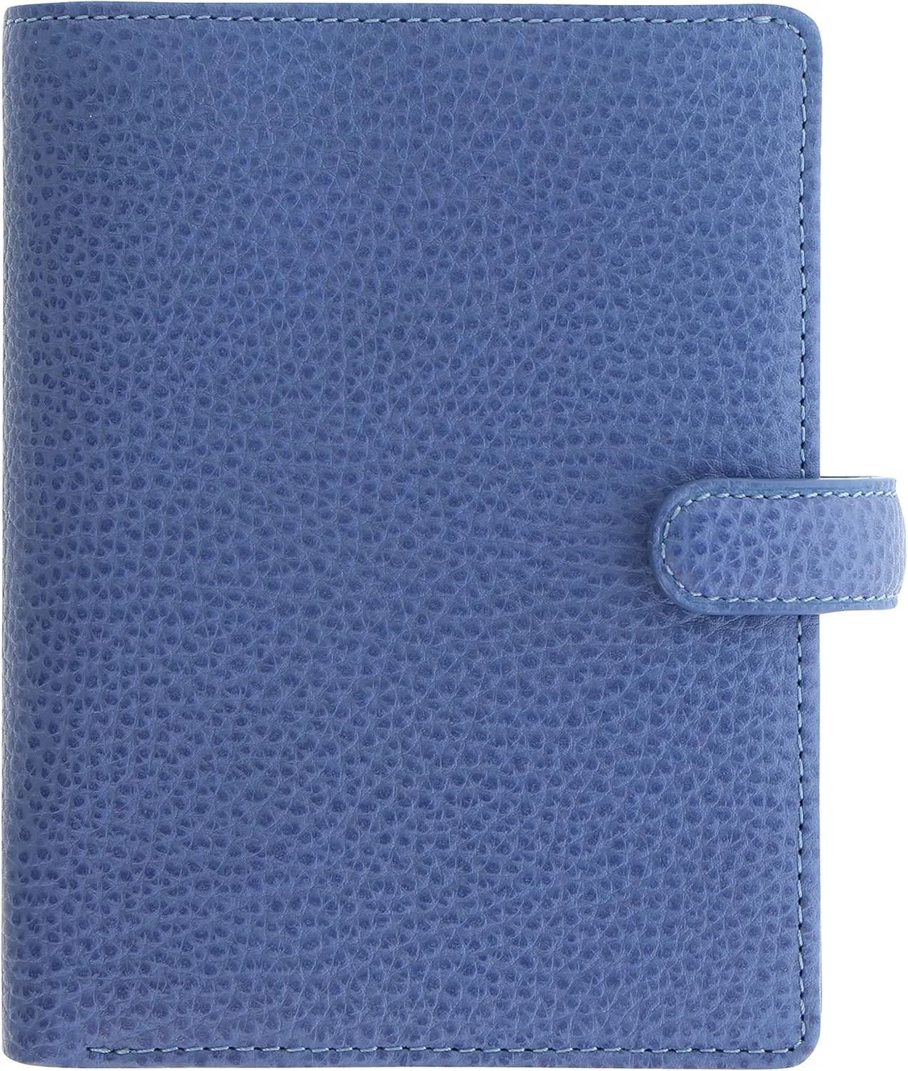 Filofax Finsbury Organizer, Pocket Size, Vista Blue - Traditional Grained Leather, Six Rings, Week-to-View Calendar Diary, Multilingual, 2025 (C029502-25)