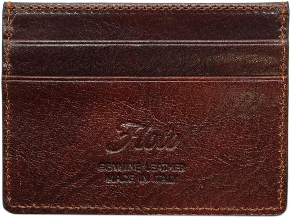 Floto Venezia Full Grain Leather Credit Card Slim Wallet