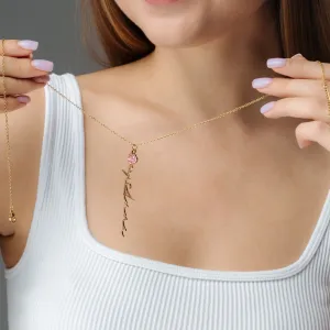 Flower Name Necklace