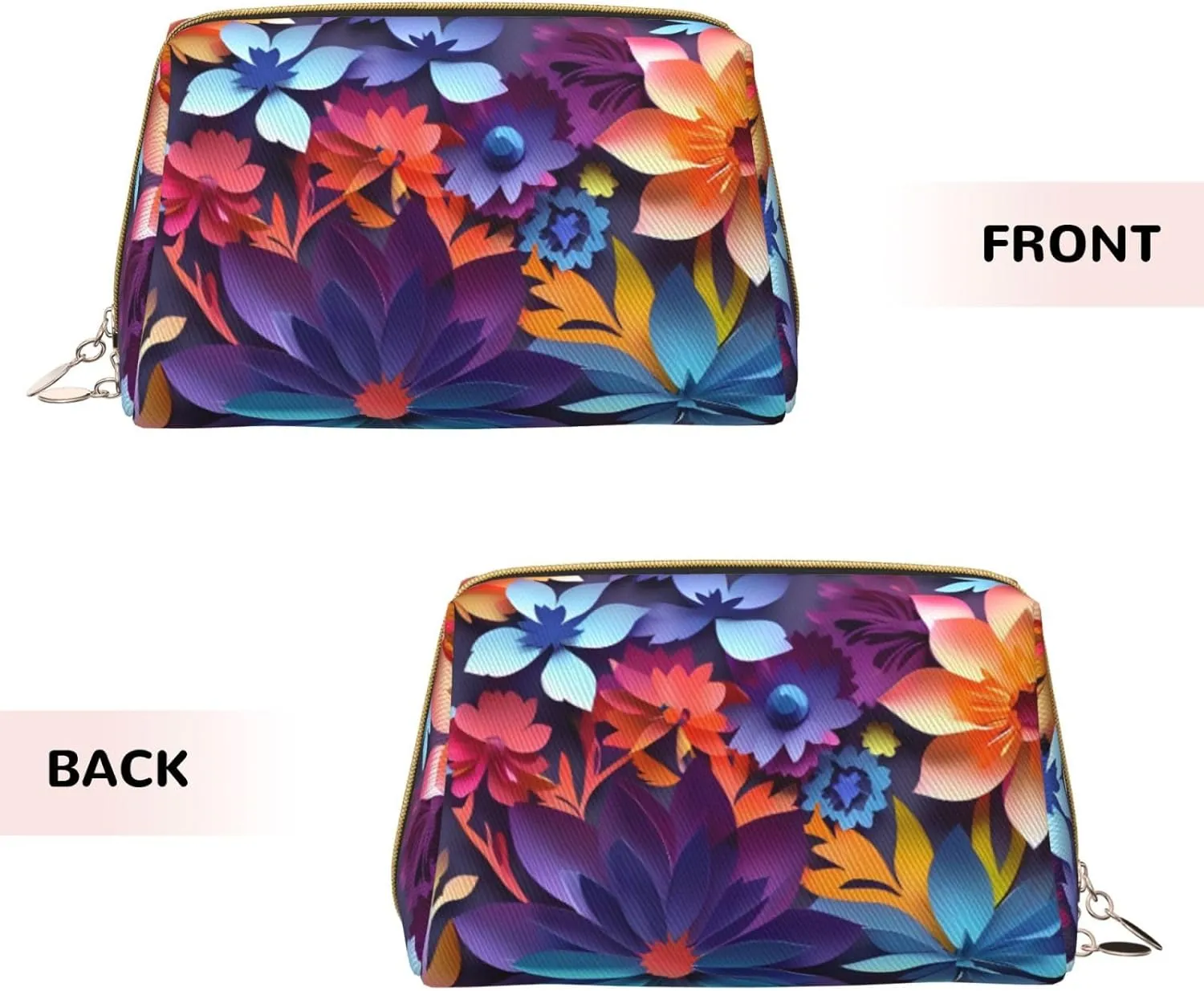 Flower Toiletry Pouch, Travel-Friendly Makeup Organizer For Makeup Brushes, Lipsticks