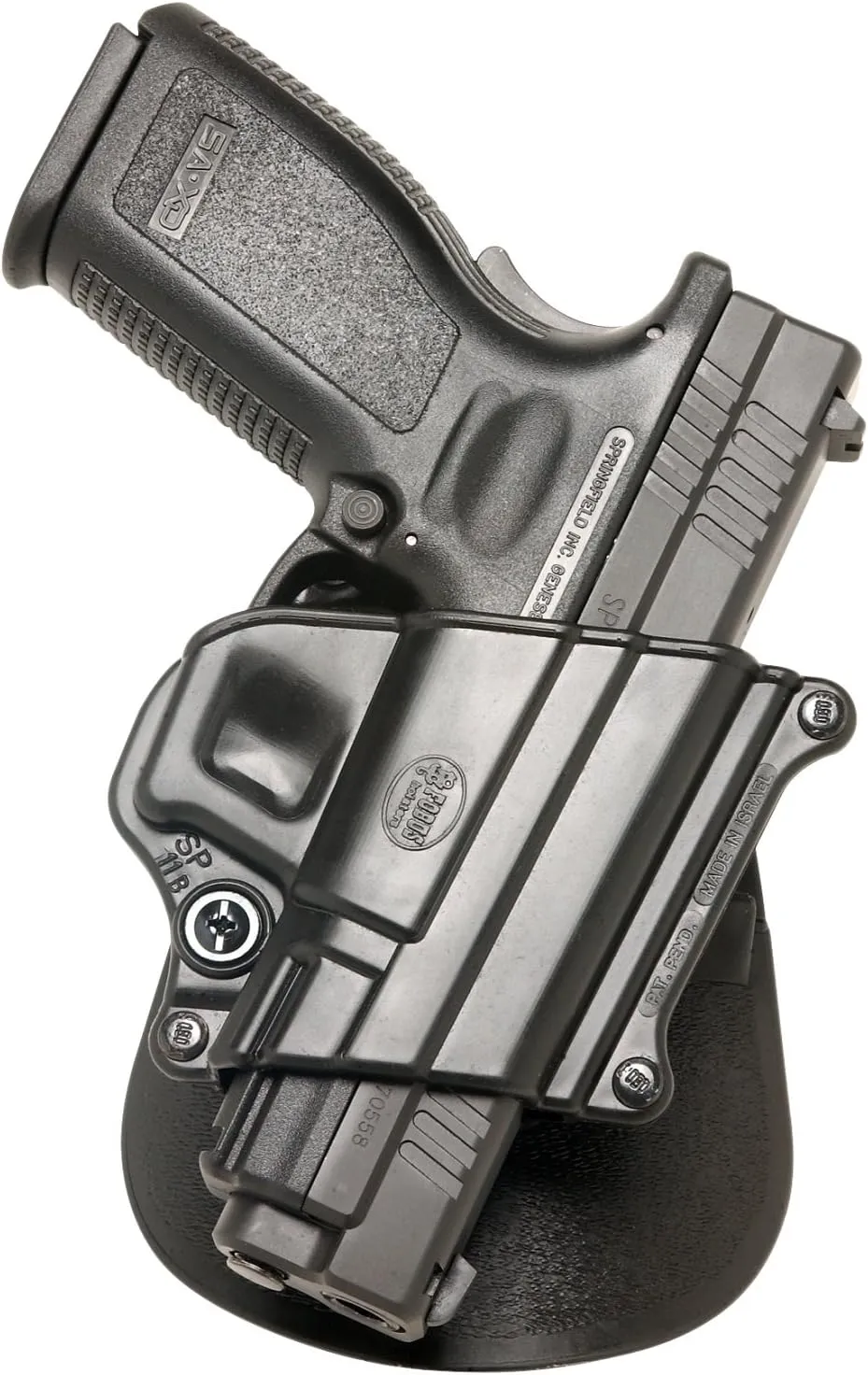 Fobus SP11B Compact Holster for Springfield Armory XD / HS 2000 9/357/40 5" 4" / Sig 2022, P250 / H&K P2000 P2000SK /Taurus Millenium .45, Millenium Pro (ALL Pro models), Right Hand Paddle