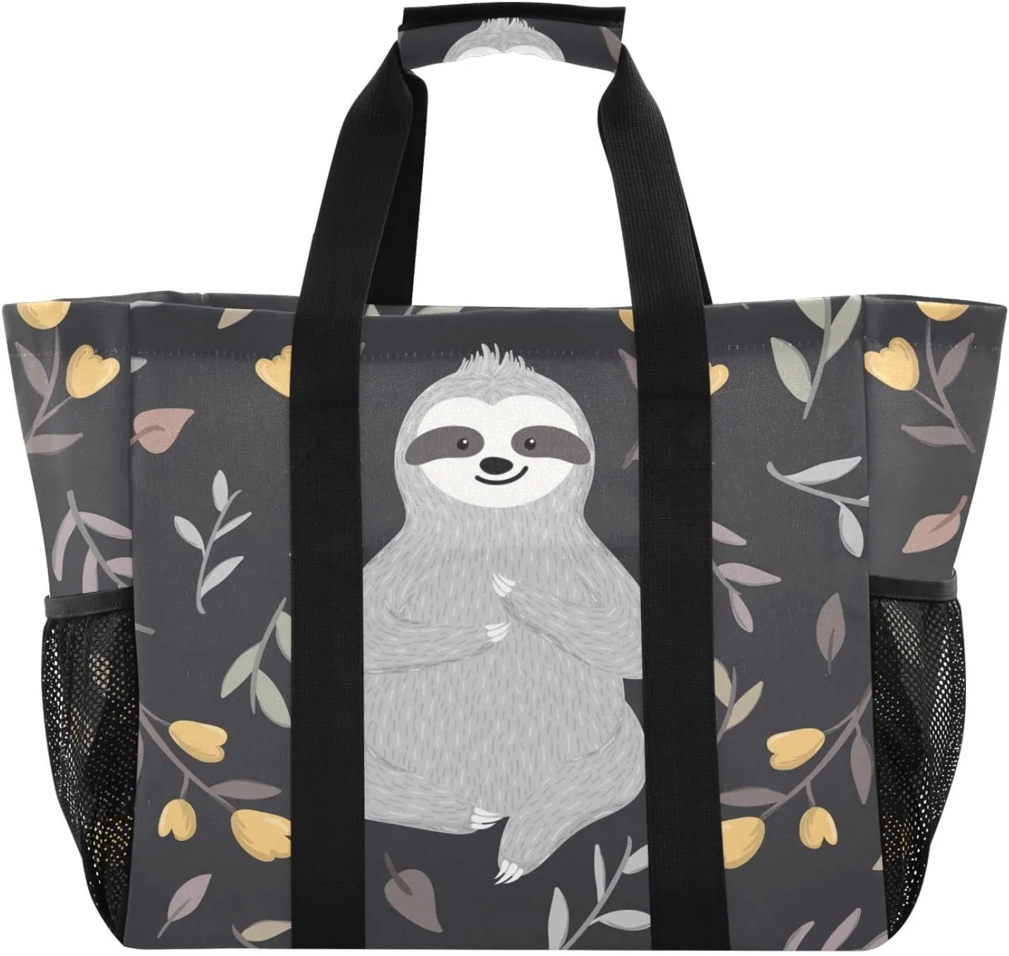 Foldable Grocery Reusable Tote Grocery Bag, Travel Canvas Shoulder Bags, Large Casual Laundry Pool Beach Bag