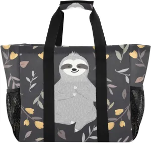 Foldable Grocery Reusable Tote Grocery Bag, Travel Canvas Shoulder Bags, Large Casual Laundry Pool Beach Bag