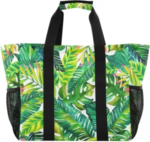Foldable Grocery Reusable Tote Grocery Bag, Travel Canvas Shoulder Bags, Large Casual Laundry Pool Beach Bag