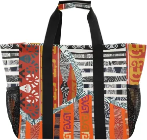 Foldable Grocery Reusable Tote Grocery Bag, Travel Canvas Shoulder Bags, Large Casual Laundry Pool Beach Bag