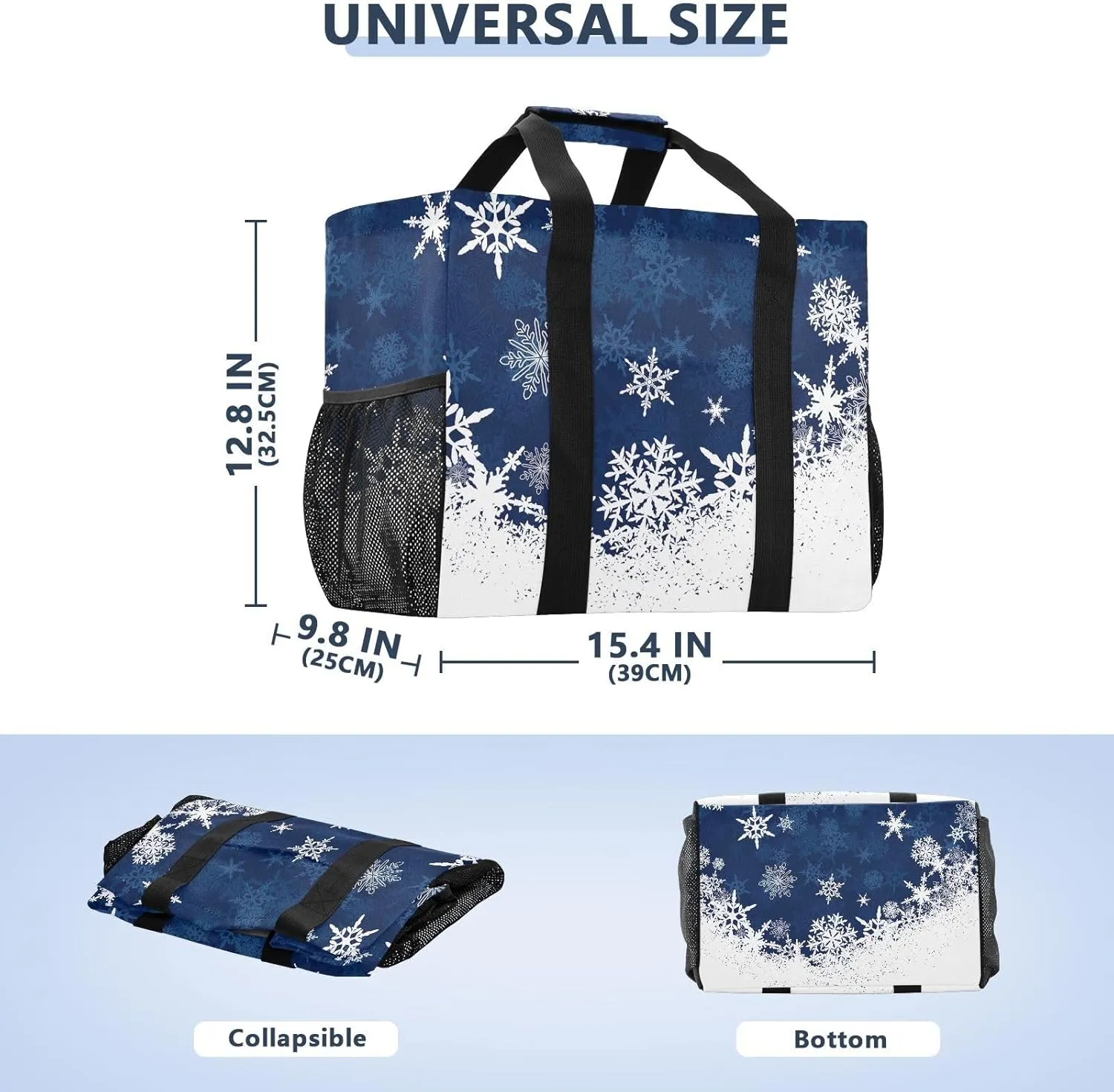 Foldable Grocery Reusable Tote Grocery Bag, Travel Canvas Shoulder Bags, Large Casual Laundry Pool Beach Bag