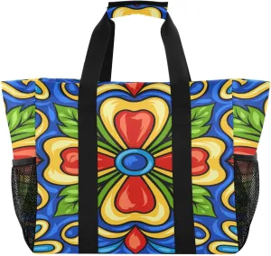 Foldable Grocery Reusable Tote Grocery Bag, Travel Canvas Shoulder Bags, Large Casual Laundry Pool Beach Bag