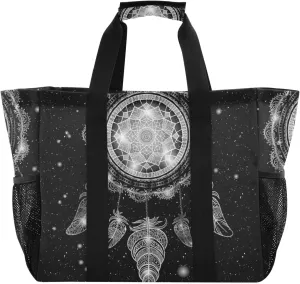 Foldable Grocery Reusable Tote Grocery Bag, Travel Canvas Shoulder Bags, Large Casual Laundry Pool Beach Bag