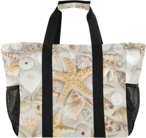 Foldable Grocery Reusable Tote Grocery Bag, Travel Canvas Shoulder Bags, Large Casual Laundry Pool Beach Bag