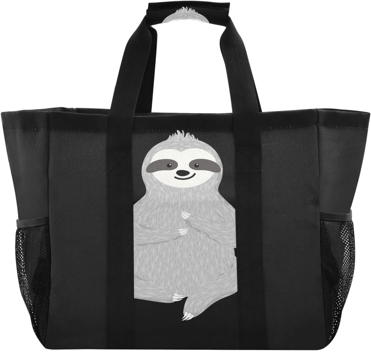 Foldable Grocery Reusable Tote Grocery Bag, Travel Canvas Shoulder Bags, Large Casual Laundry Pool Beach Bag