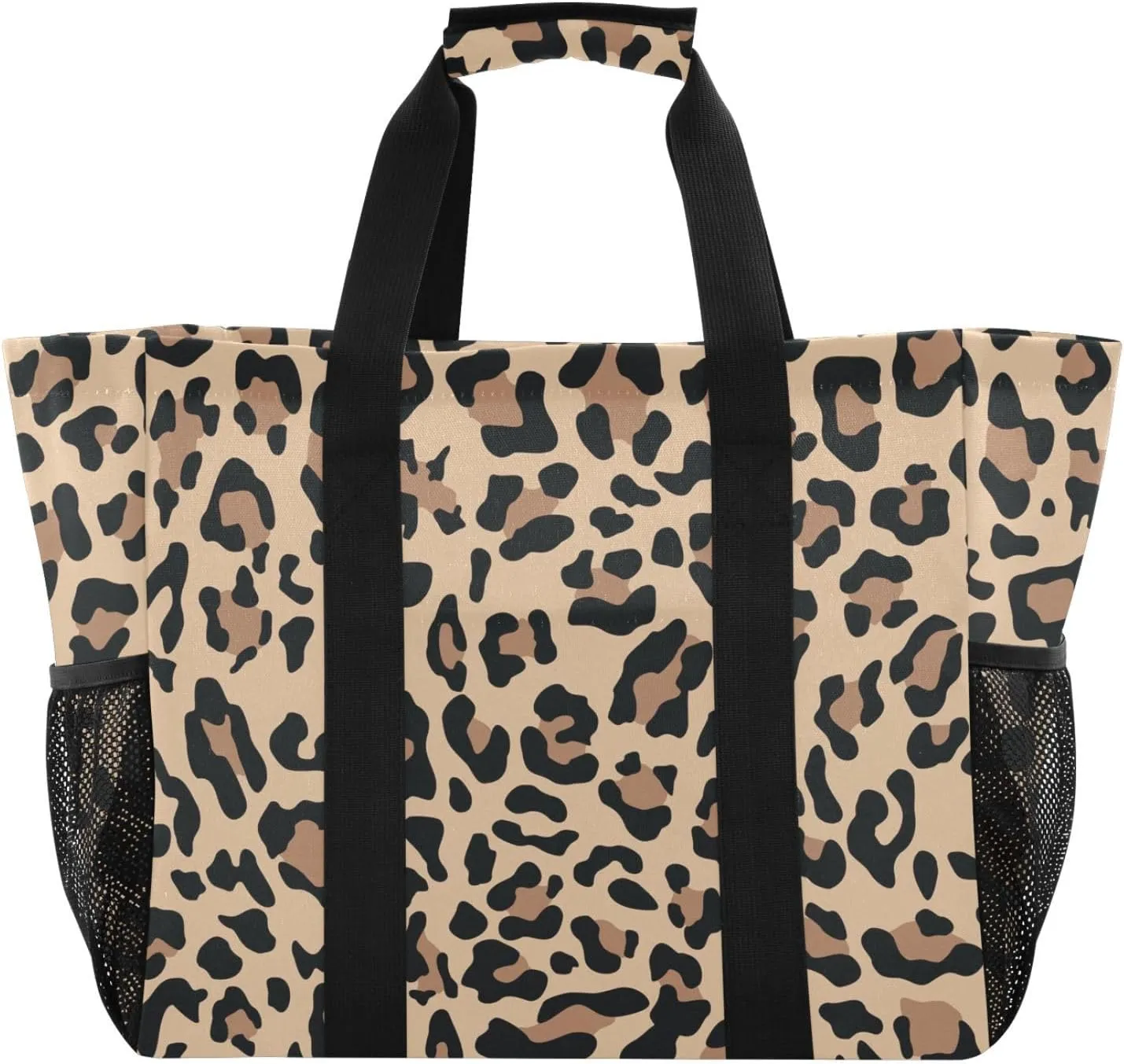 Foldable Grocery Reusable Tote Grocery Bag, Travel Canvas Shoulder Bags, Large Casual Laundry Pool Beach Bag