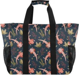 Foldable Grocery Reusable Tote Grocery Bag, Travel Canvas Shoulder Bags, Large Casual Laundry Pool Beach Bag