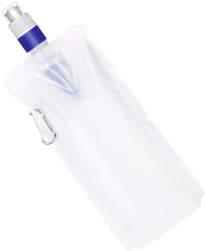 Folding Water Pouch Portable Water Container for Hiking Camping and Outdoor Activities Lightweight Durable Pe Material for Daily Use and Survival Situations