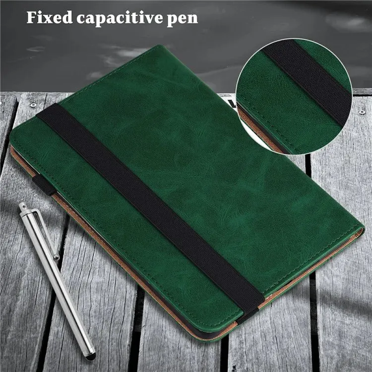 For Honor Pad X8a Case Line Imprinted PU Leather Card Holder Tablet Stand Cover