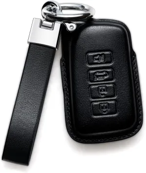 for Lexus Key fob Cover Leather Lanyard Keychain Protector Holder Car Key case Accessories