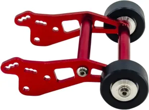 for Losi for Mini for LMT 1/18 Rc Crawler Adjustable Wheelie Bar Anti Roll Wheel Aluminium Metal Accessories Rc Car Upgrade Parts RC Parts(Red)