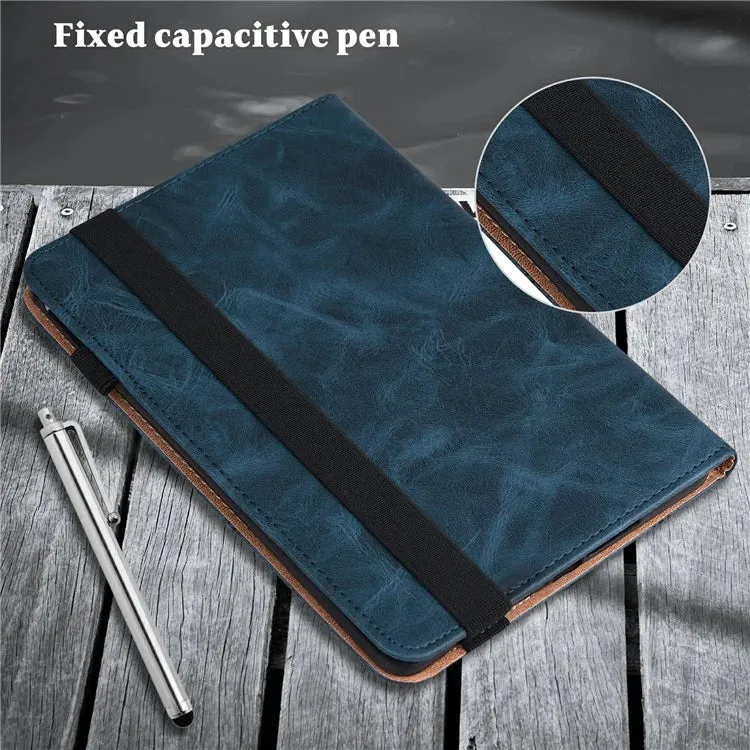 For Xiaomi Pad 7 Pro  /  Pad 7 Case Line Imprinted PU Leather Card Holder Tablet Stand Cover
