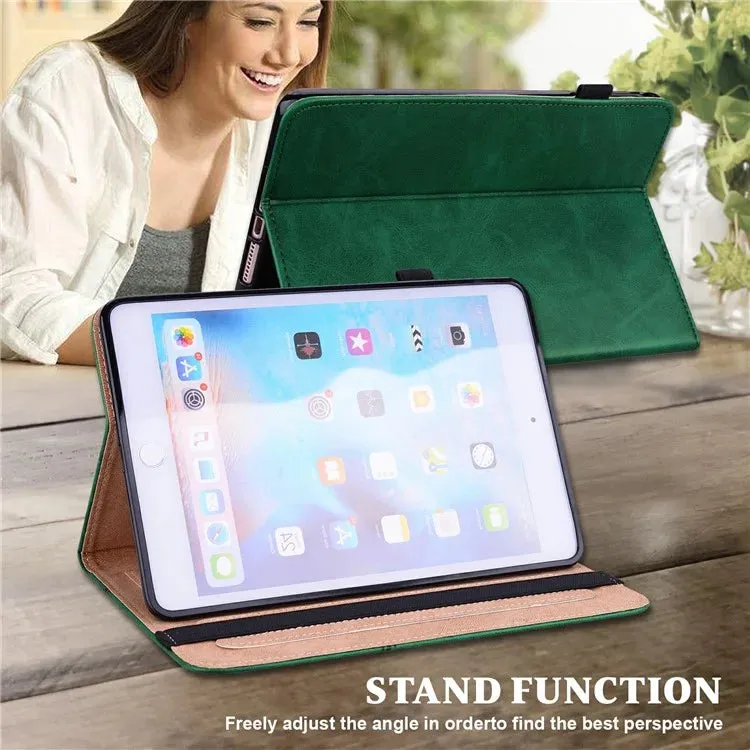 For Xiaomi Pad 7 Pro  /  Pad 7 Case Line Imprinted PU Leather Card Holder Tablet Stand Cover