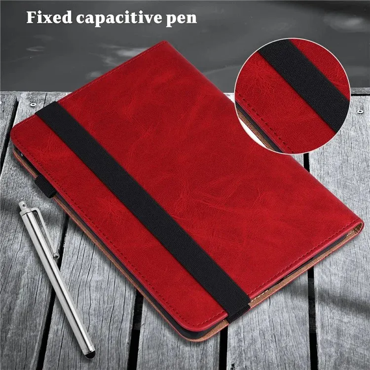 For Xiaomi Pad 7 Pro  /  Pad 7 Case Line Imprinted PU Leather Card Holder Tablet Stand Cover