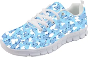 Forchrinse Hawaiian Hibiscus Leaves Lightweight Running Shoes Non Slip Soft Walking Shoes Casual Athletic Shoes
