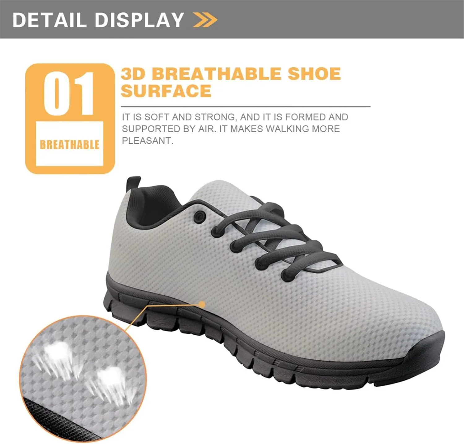 Forchrinse Pink Llama Alpaca Women's Walking Shoes Comfort Non Slip Running Shoes Lightweight Athletic Sport Shoes