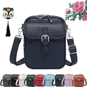 Forcipower Crossbody Bag, Collaboraten Crossbody Leather Bag, Urvashi Crossbody Bags with 10 Card Slots