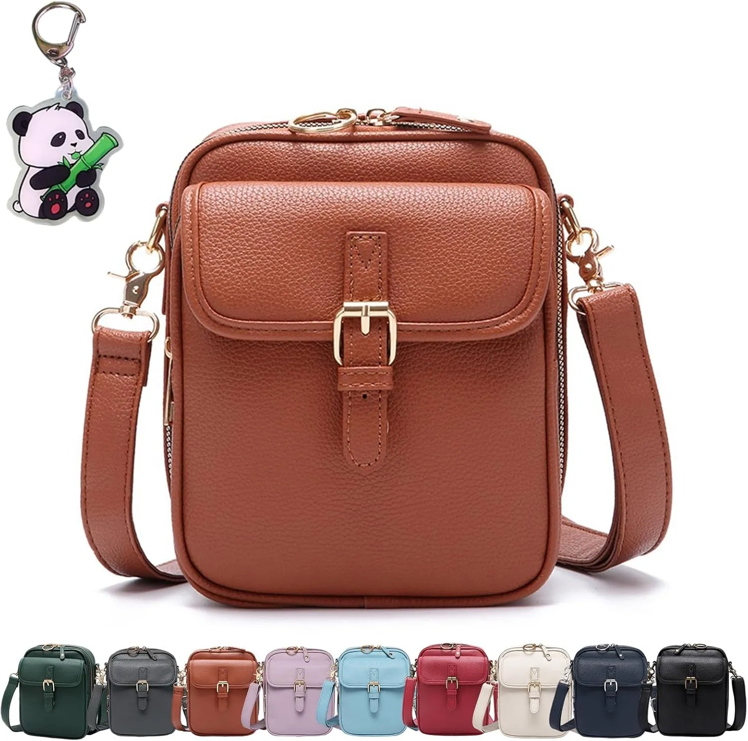 Forcipower Crossbody Leather Bag, Urvashi Crossbody Leather Bag, Vintage Anti Theft Shoulder Bag with Card Slots
