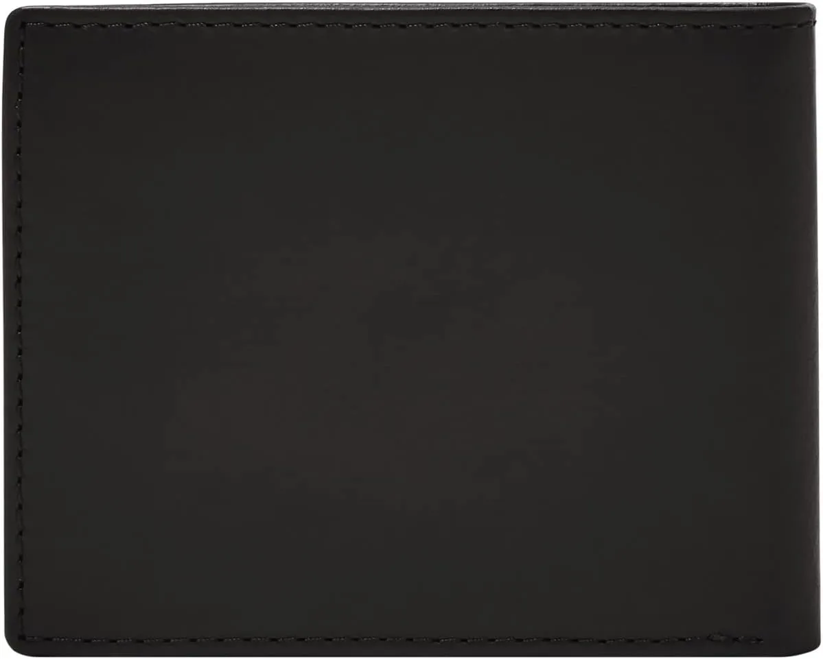 Fossil Men's Derrick Leather Bifold Sliding 2-in-1 with Removable Card Case Wallet, Black, (Model: ML3685001)