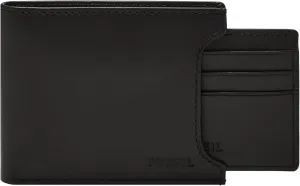 Fossil Men's Derrick Leather Bifold Sliding 2-in-1 with Removable Card Case Wallet, Black, (Model: ML3685001)