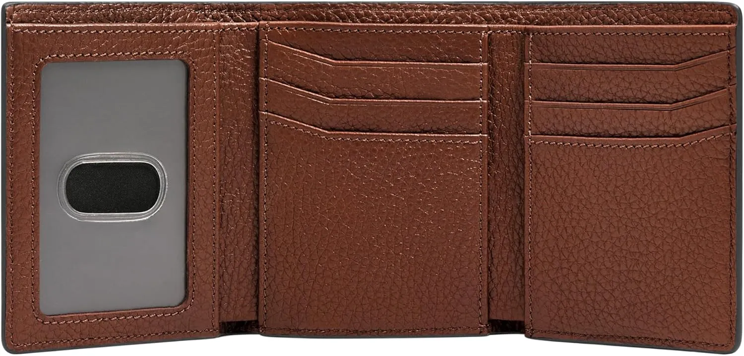 Fossil Men's Leather Trifold Wallet for Men