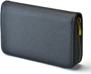 Fountain Pen Leather Pen Case 10 Divided Slots, Rollerball Pen Holder Handmade Display Organizer Zippered Pouch