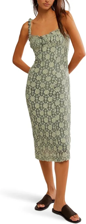 Free People Women's Lucinda Lace Midi