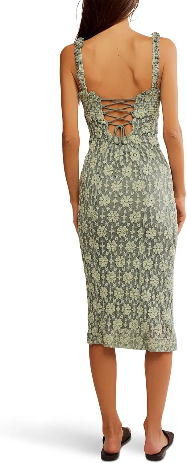 Free People Women's Lucinda Lace Midi