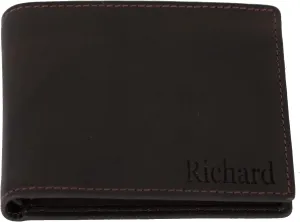 Generic, Personalized Wallet for Men, Dark Brown, Full-Grain Leather, RFID-Blocking, 11 Card Slots, Custom Gifts for Fathers Day
