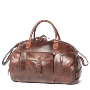 Genuine Leather Weekend Travel Bag - Made in Australia