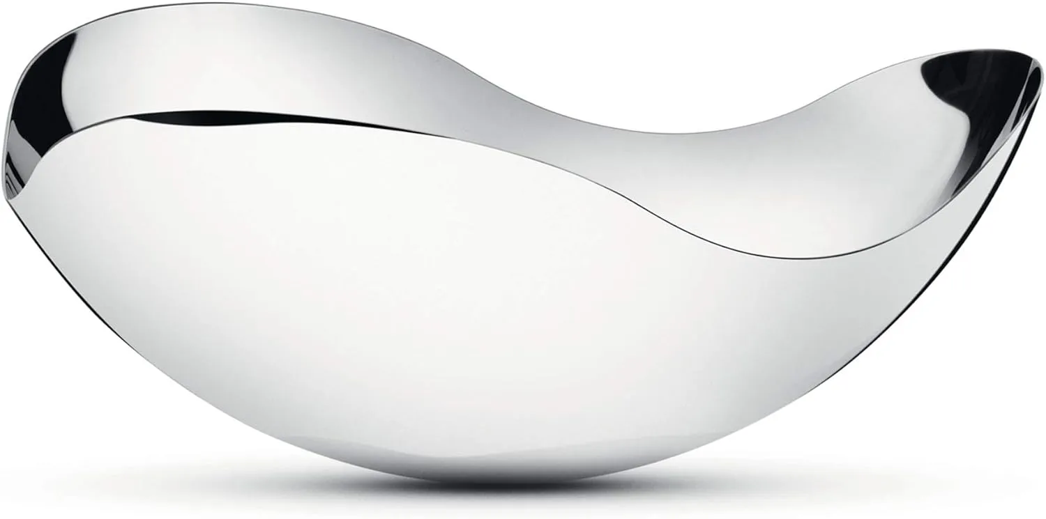 Georg Jensen Bloom Large Stainless Steel Serving Bowl