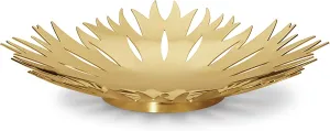 Georg Jensen Holiday Gold Ice Flower Decorative Bowl, Size Medium