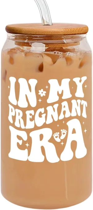 Gifts for Mom - Mothers Day Gifts for Mom, Mama - Pregnancy Announcement Postpartum Gift Ideas for Expecting Moms - Gift for New Mamas, First Time Mothers - 16 Oz Can Glass