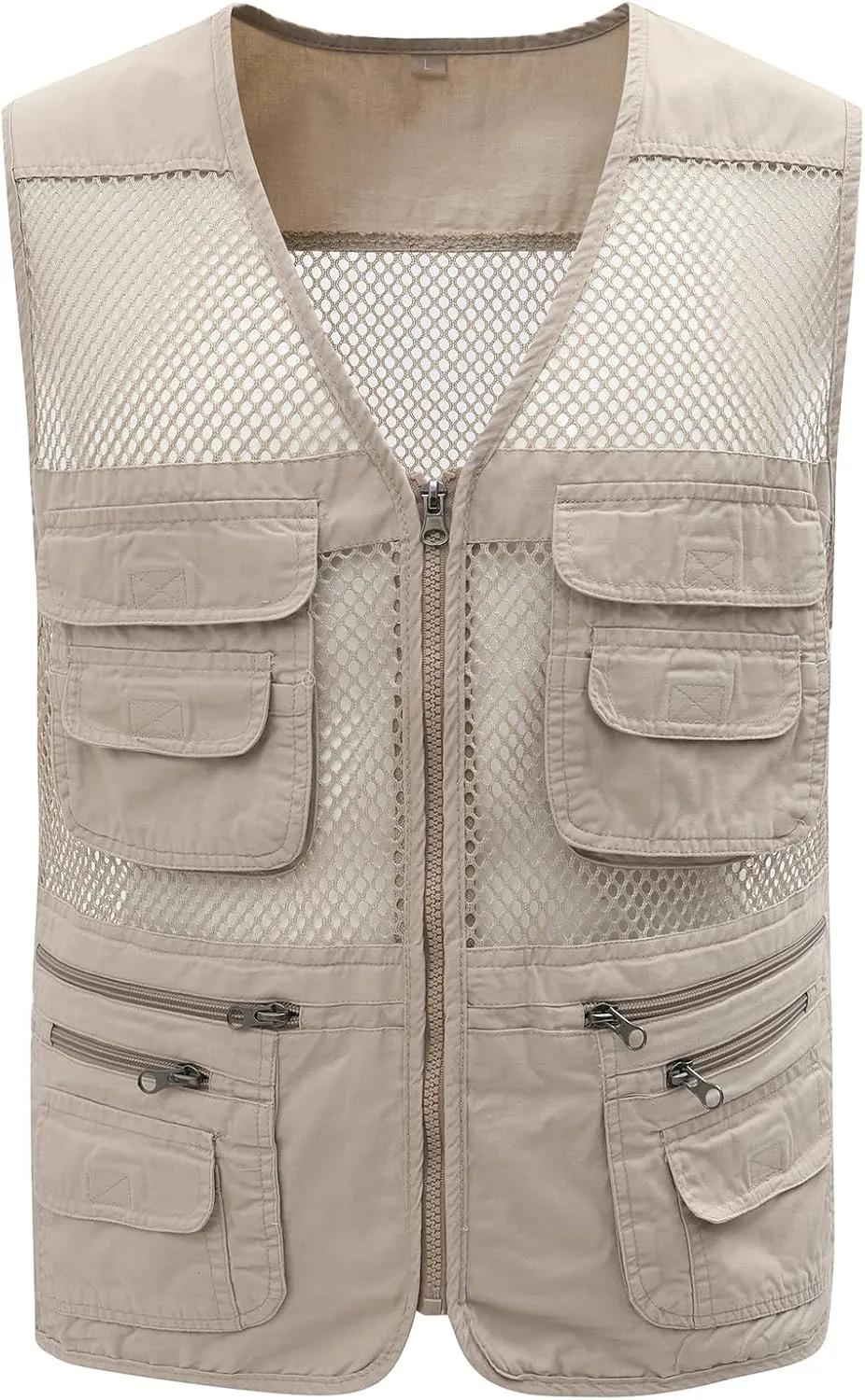 Gihuo Men's Fishing Safari Vest with Pockets for Summer Travel