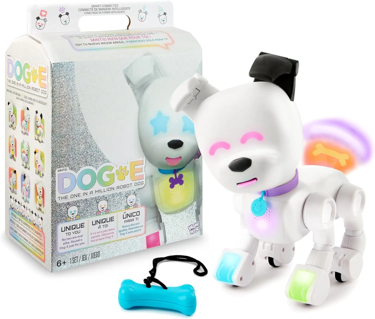 Giochi Preziosi Interactive robot dog for the whole family, games for children 3 years   robot dog toy with customizable profile app and training functions