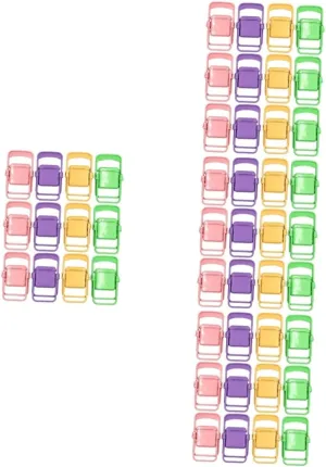 GLEAVI 4sets Mini Folding Chair Phone Holder Cute Dollhouse Foldable Mobile Stand and Watermelon Practical Cellphone Stand for Hands Viewing 12pcs*4