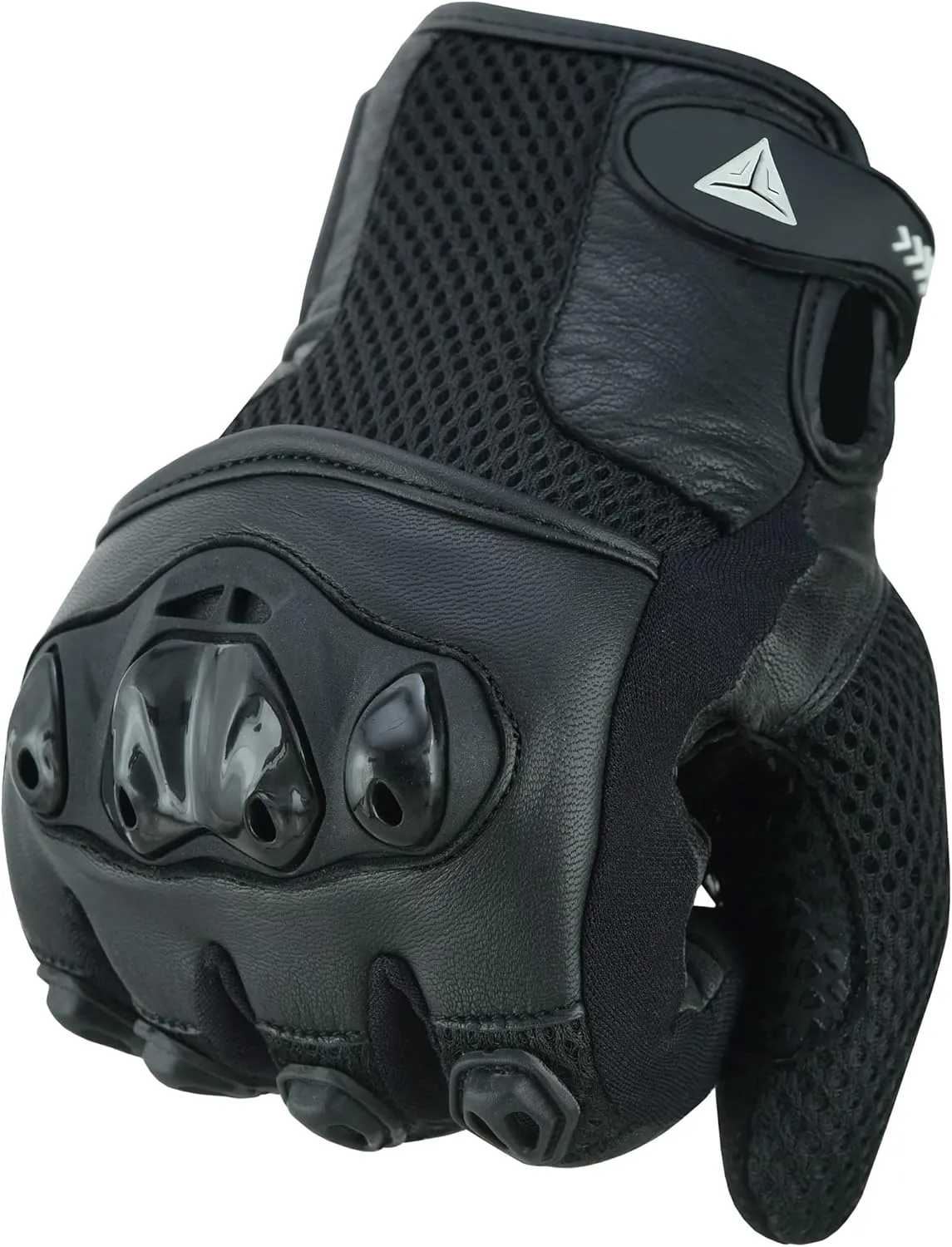 Goatskin Leather Motorcycle Gloves, Riding, Touring, Cruising, Biker, Palm Protection Slider Motorbike Gloves for Men and Women