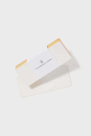 Gold Trim Placecards Set of 25