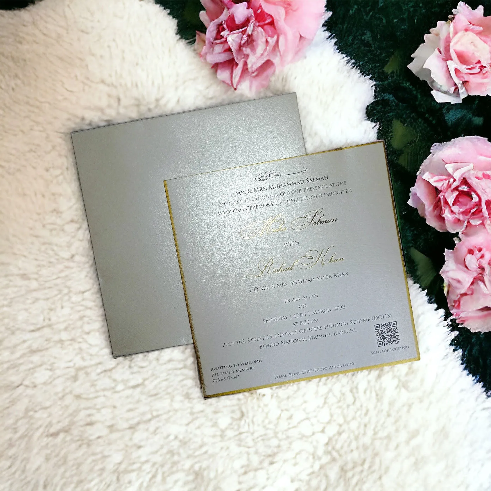 Golden Linings Invitation