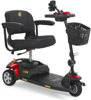 Golden Technologies Buzzaround XL 3-Wheel Compact Disassembling Mobility Scooter - GB121B-STD (Red)