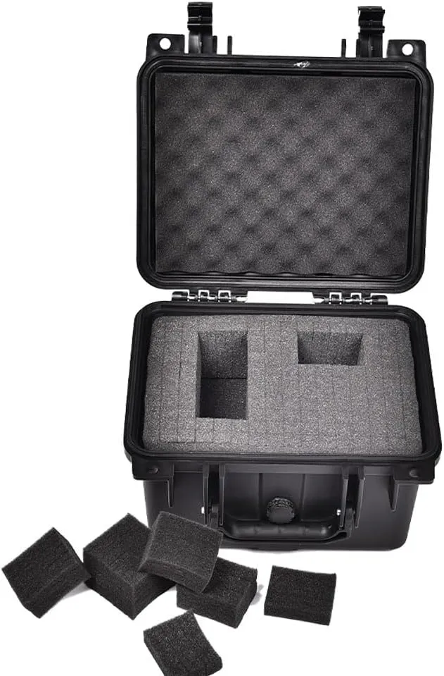 GRAND ORANGE Graded Card Storage Box Fit BGS PSA SGC FGS Graded Sports Trading Cards, Deep Travel Size Waterproof Case Slab Holder & Protector Holds 45 PSA graded cards or 100 ungraded cards Black