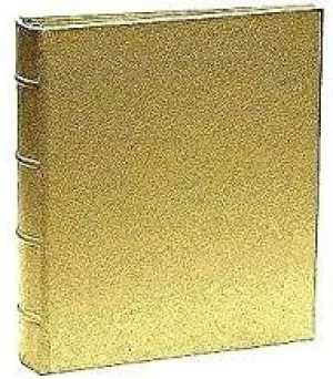 Graphic Image The Post Impressions System Standard 3-Ring Saffiano Golden-Tan Eco-Leather Binder unfilled - 8.5x11