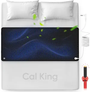 Grounding Mat with Leather, Enjoy The Grounding Effect Indoors, for Better Sleep, Pain and Stress Relief, Grounding Mat Set Comes with Grounding Cord, 27''×72''