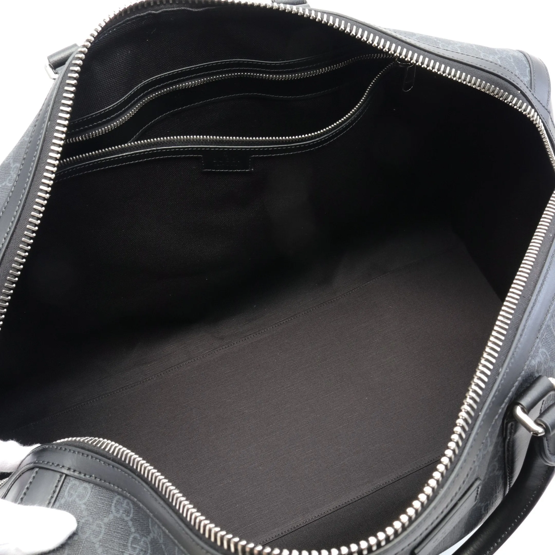 Gucci Gg Supreme Boston Bag Leather Black