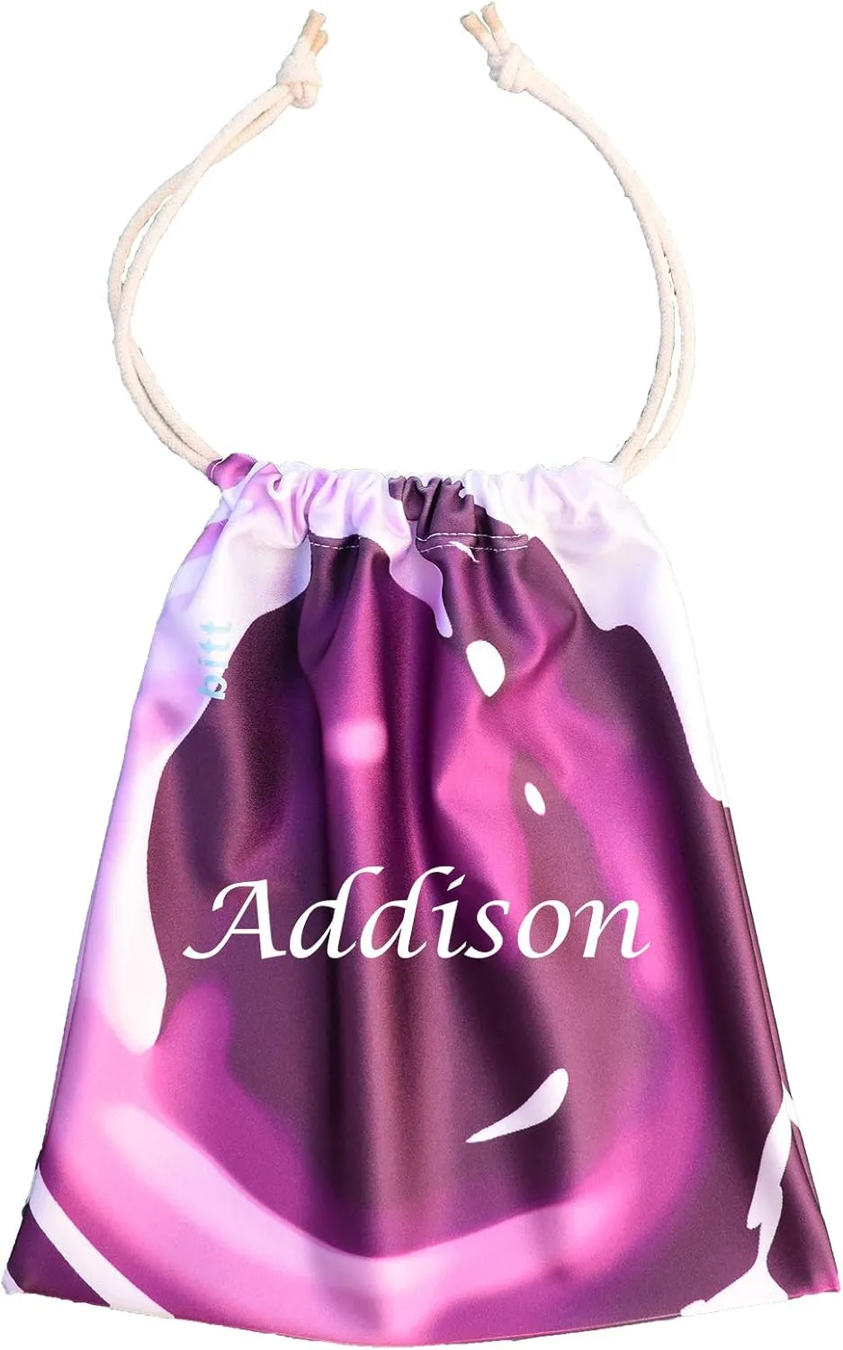 Gymnastics Grip Bag - Personalized Bag or Plain, with Crystals option (Purple Splash Personalized)